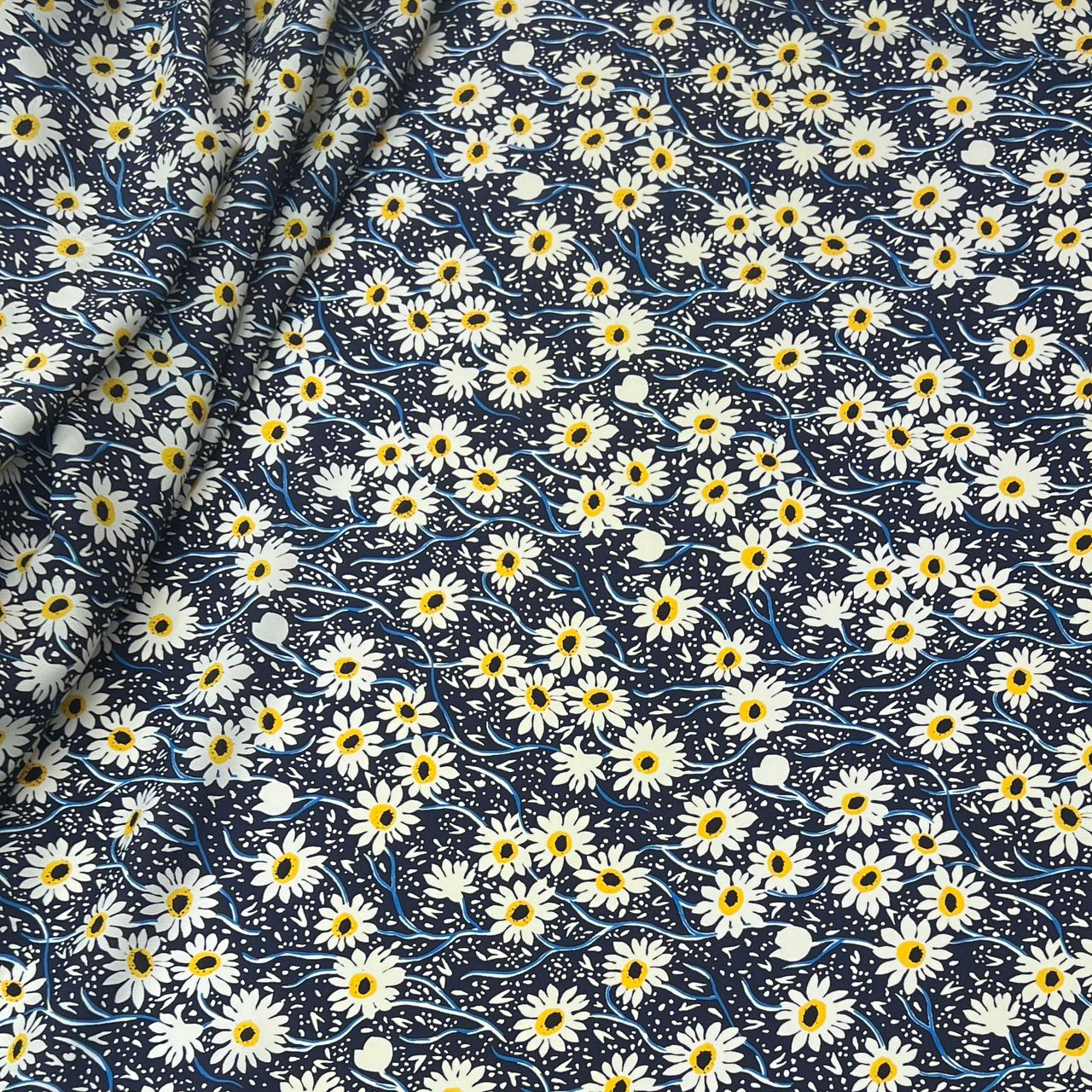 10001-PT14B Korea Nashiji Silky Printed 60" (Dark Blue)