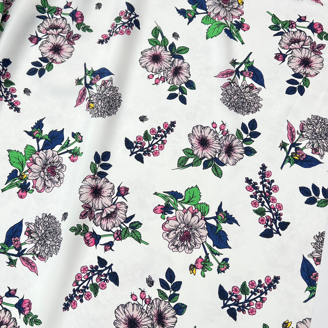 10001-PT12B Korea Nashiji Silky Printed 60" (Off White)