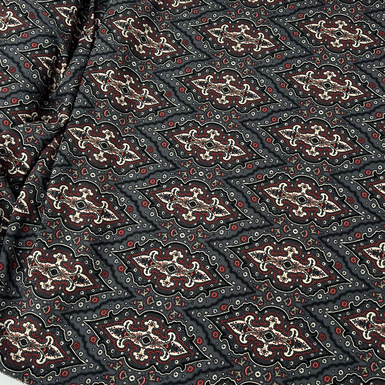 10002-PT14 Korea Korean Silky Printed 60" (Gray)
