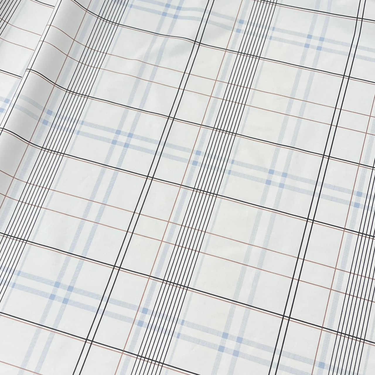20002-CK03 Korea Cotton Checks 60" (Off White)