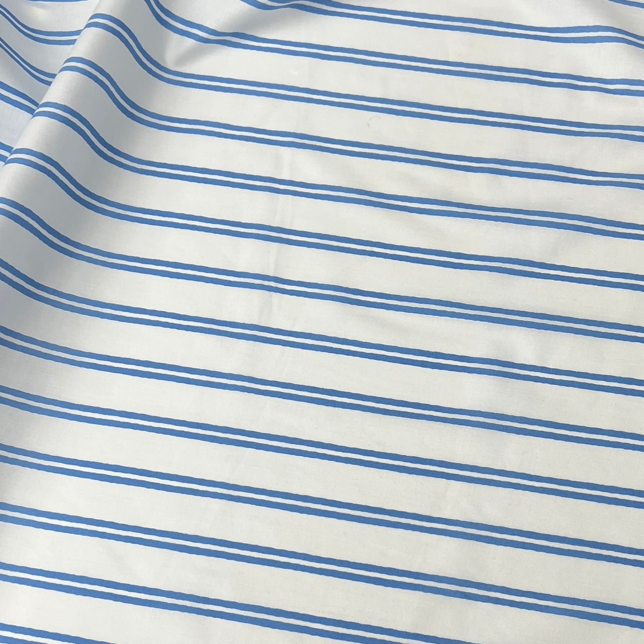 20001-ST04B Korea Cotton Stripes 60" (Off White)