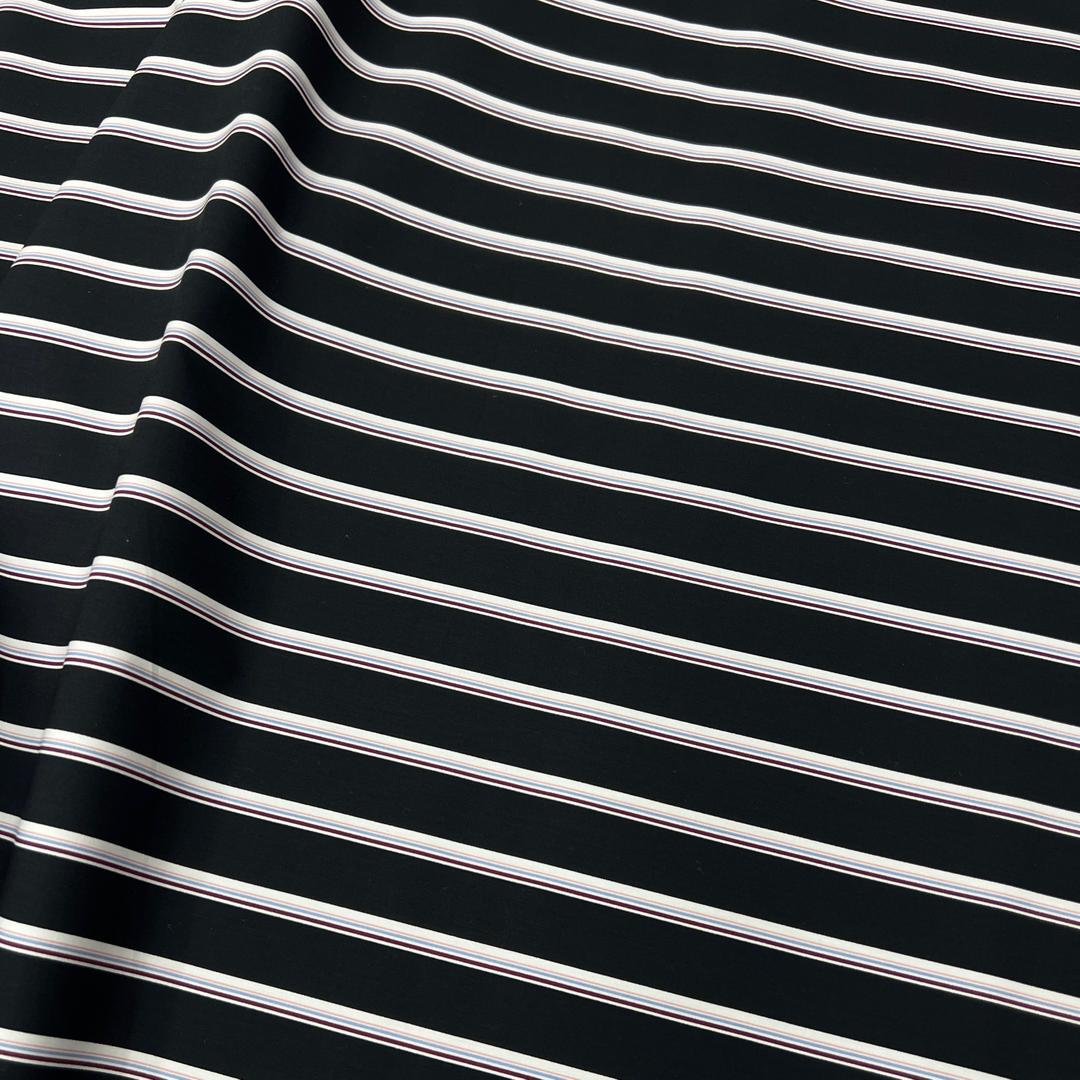 20001-ST10 Korea Cotton Stripes 60" (Black)