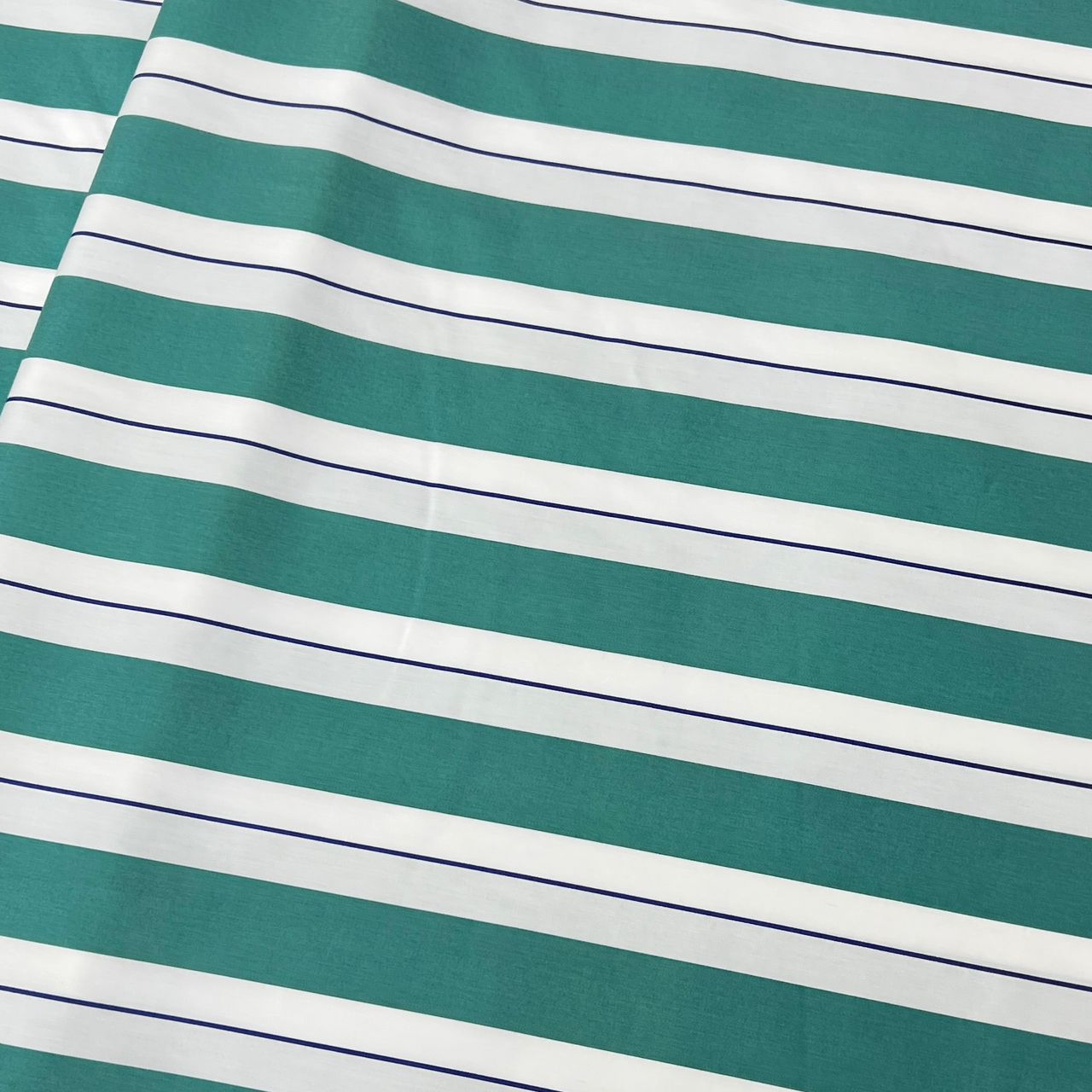 20001-ST15A Korea Cotton Stripes 60" (Teal Green)