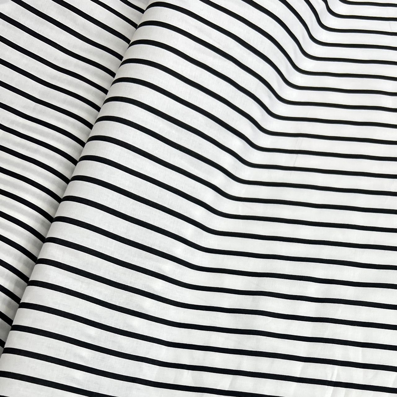 20001-ST09A Korea Cotton Stripes 60" (Off White)