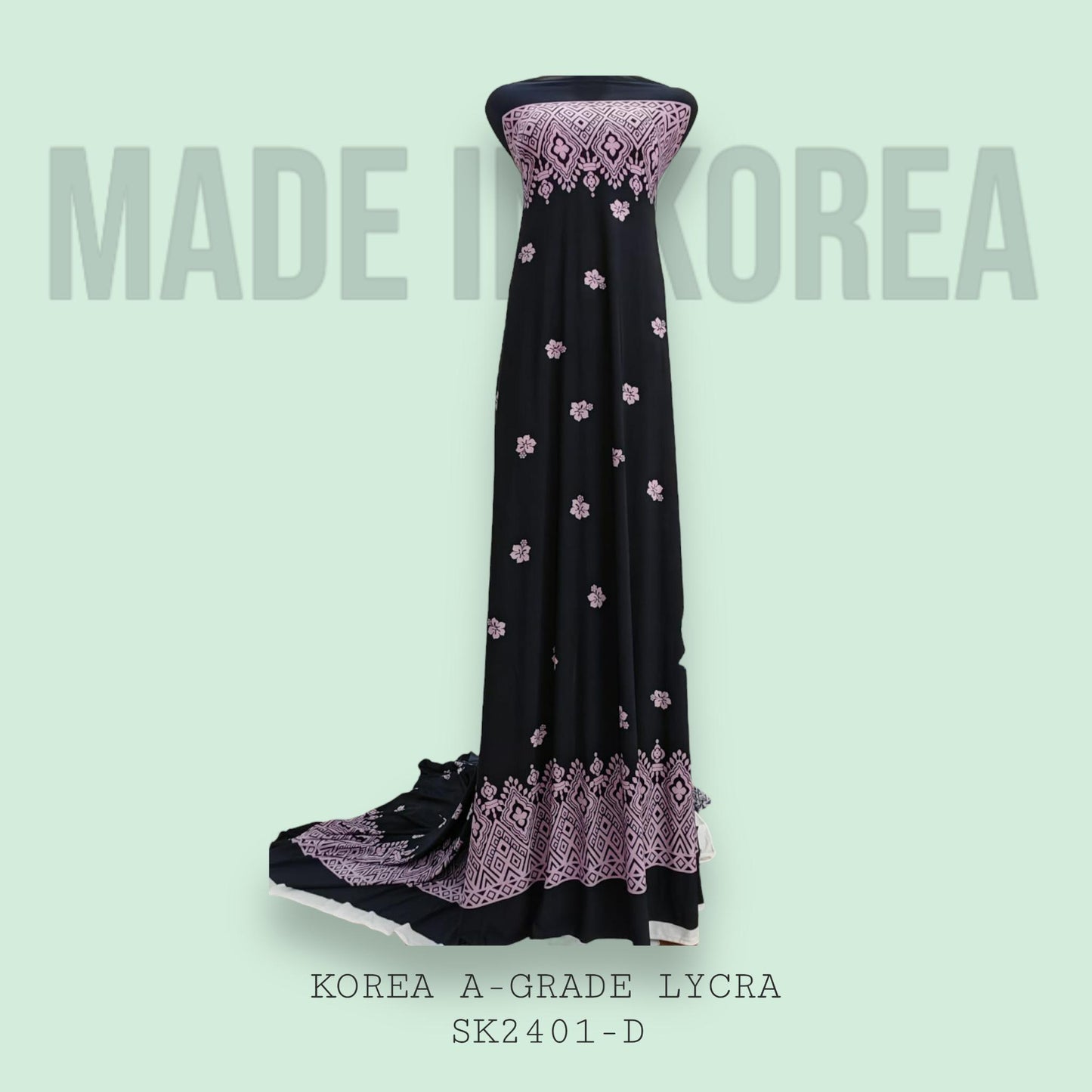 Korea A-Grade ITY Lycra Printed 60"