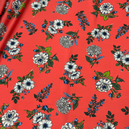 10001-PT12A Korea Nashiji Silky Printed 60" (Red)