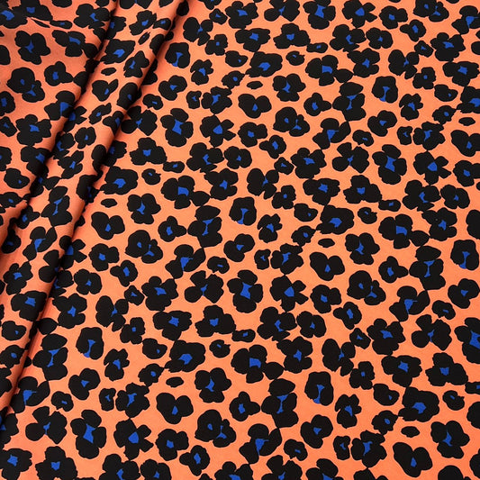 10001-PT16 Korea Nashiji Silky Printed 60" (Peach Orange)