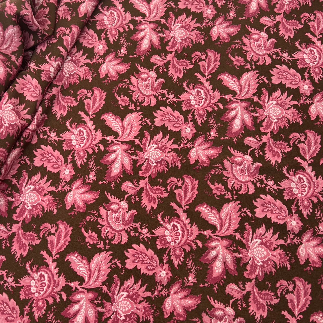 10002-PT01B Korea Korean Silky Printed 60" (Rich Brown)