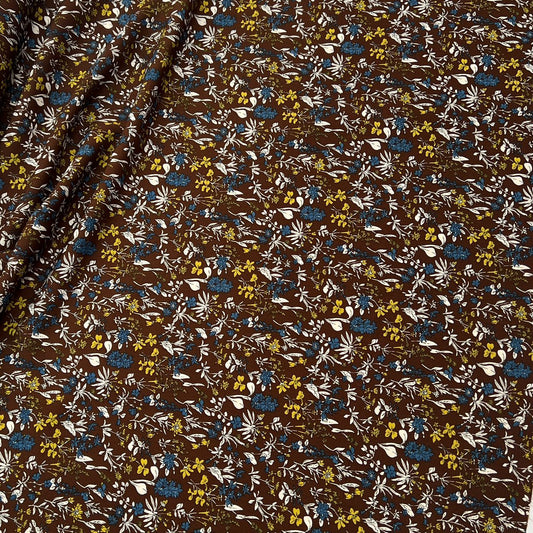 10002-PT10 Korea Korean Silky Printed 60" (Rich Brown)