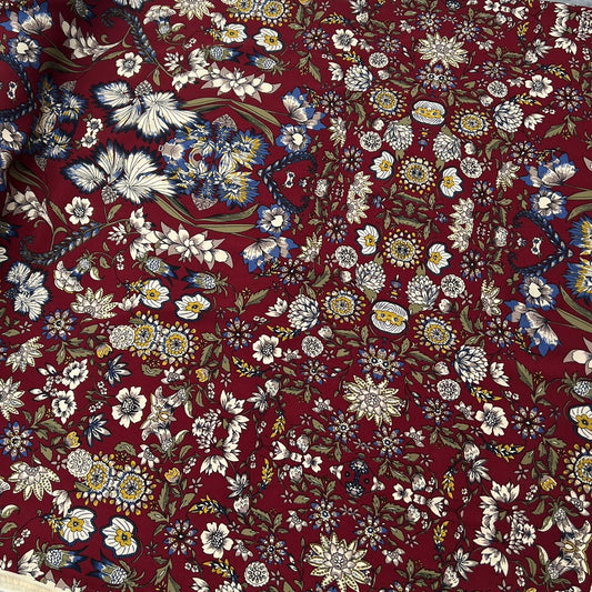 10002-PT18 Korea Korean Silky Printed 60" (Maroon)