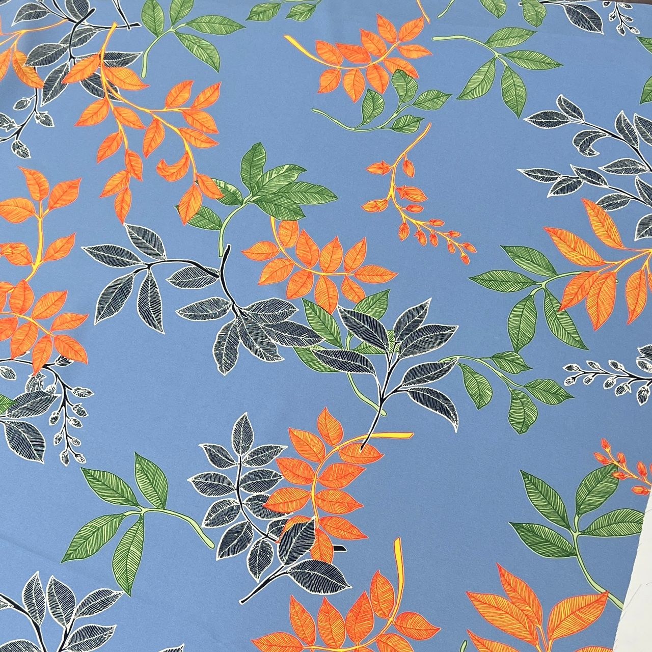 10001-PT01 Korea Nashiji Silky Printed 60" (Blue)