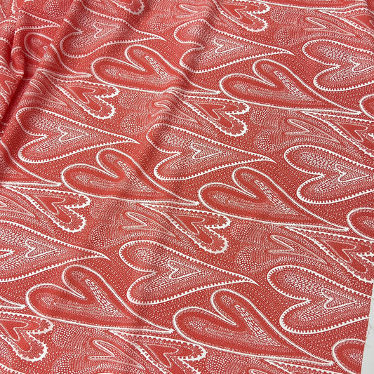 10001-PT08 Korea Nashiji Silky Printed 60" (Red)