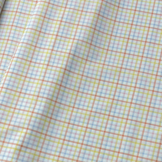 20002-CK05 Korea Cotton Checks 60" (Off White)