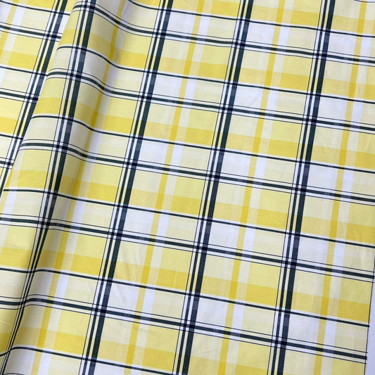 20002-CK04B Korea Cotton Checks 60" (Yellow)