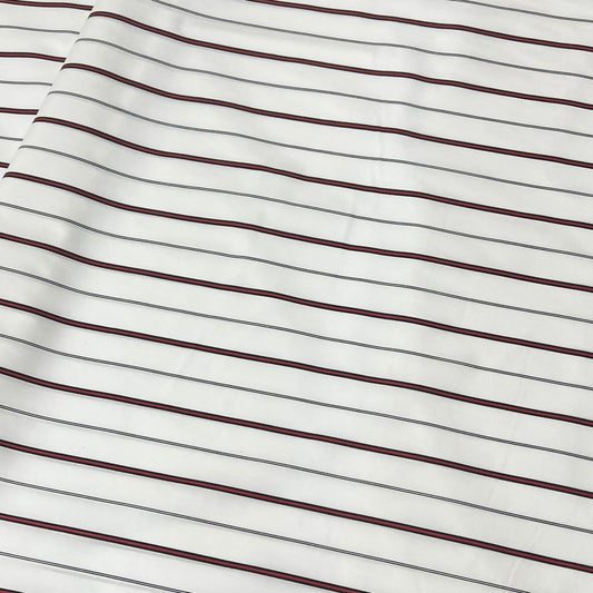 20001-ST02B Korea Cotton Stripes 60" (Off White)