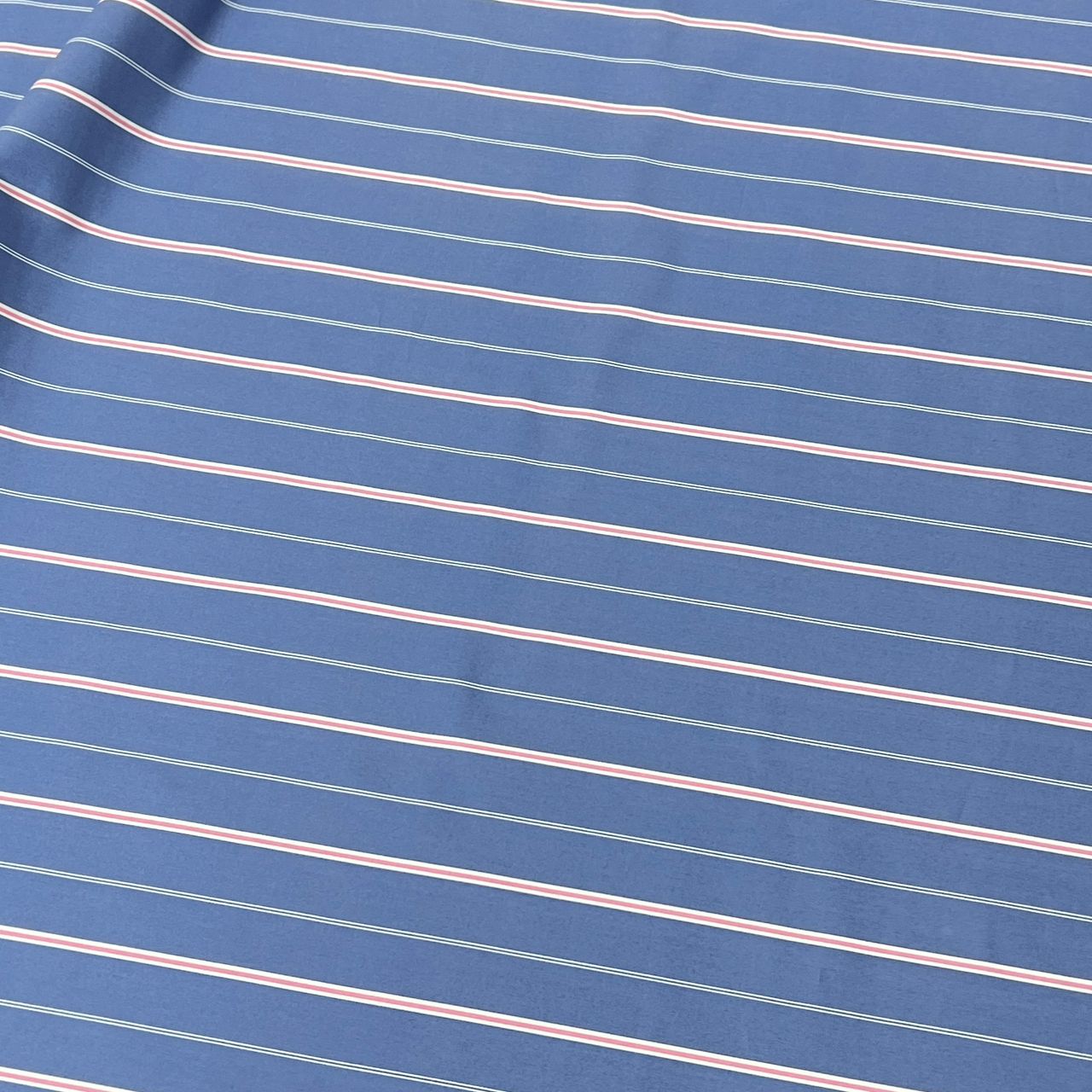 20001-ST02C Korea Cotton Stripes 60" (Slate Blue)