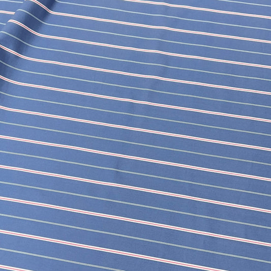 20001-ST02C Korea Cotton Stripes 60" (Slate Blue)