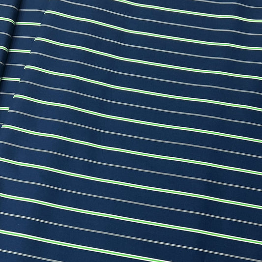 20001-ST02D Korea Cotton Stripes 60" (Navy)