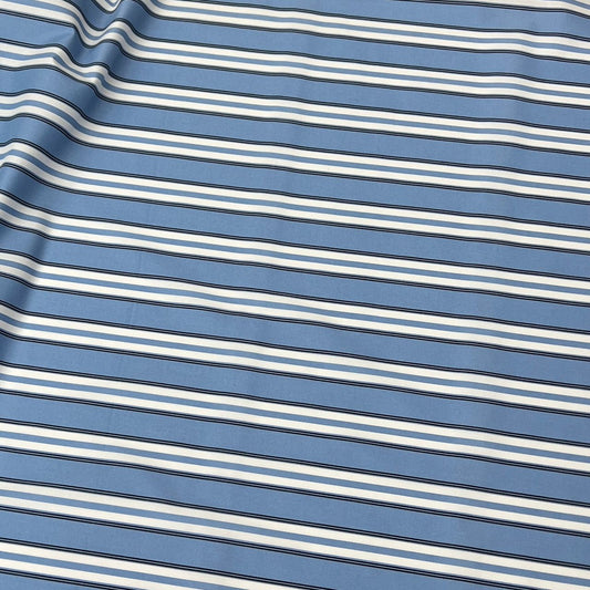 20001-ST03A Korea Cotton Stripes 60" (Pastel Blue)