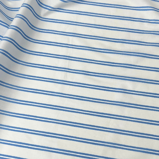 20001-ST04B Korea Cotton Stripes 60" (Off White)