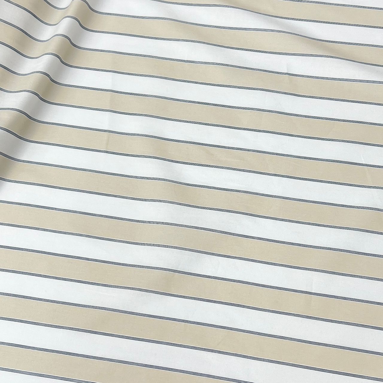 20001-ST07 Korea Cotton Stripes 60" (Off White)