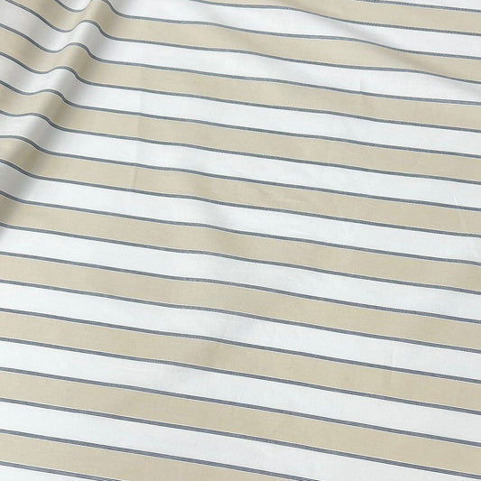 20001-ST07 Korea Cotton Stripes 60" (Off White)