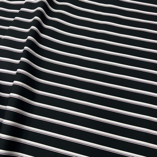 20001-ST10 Korea Cotton Stripes 60" (Black)