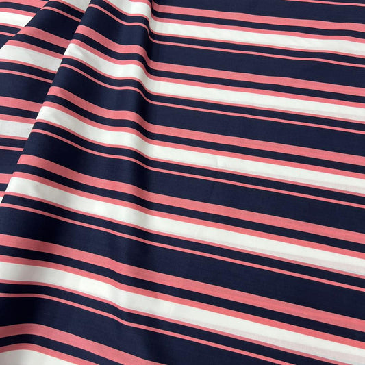 20001-ST12 Korea Cotton Stripes 60" (Navy)