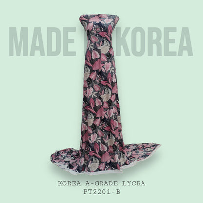 Korea A-Grade ITY Lycra Printed 340 grams Bidang 60