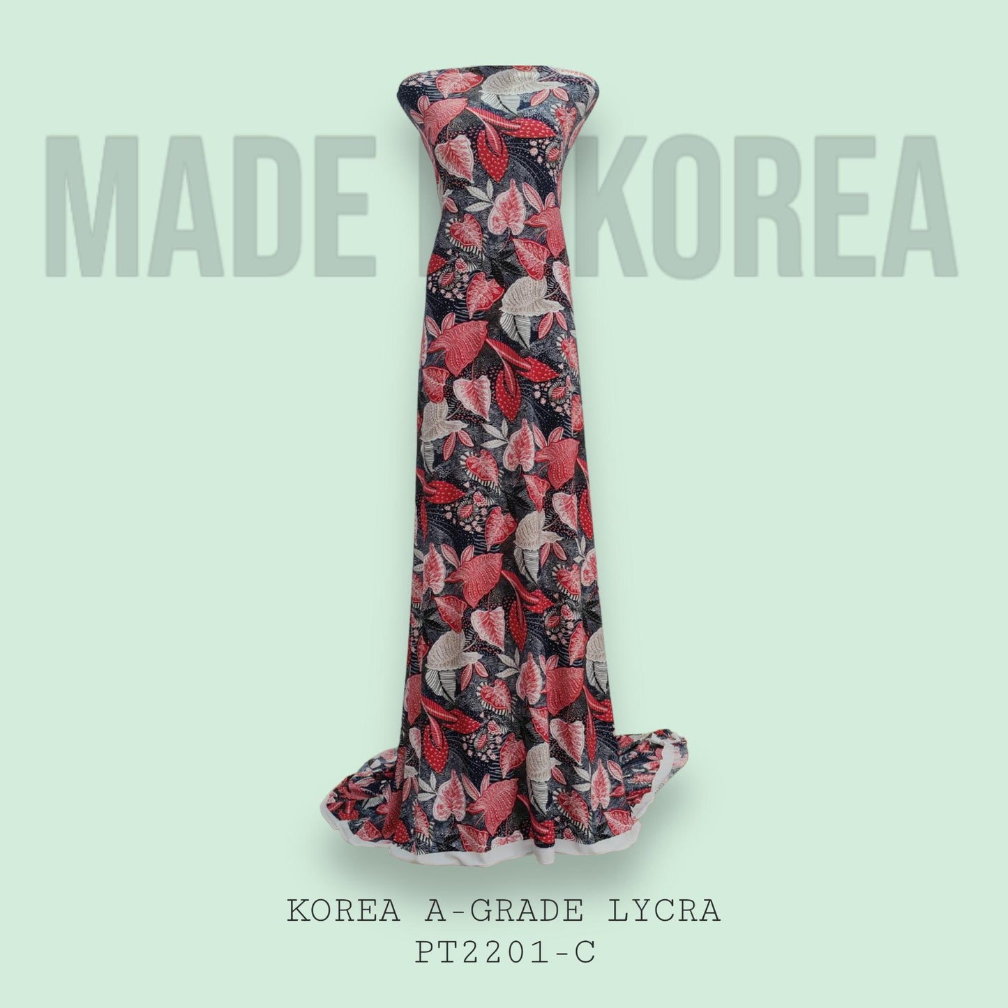 Korea A-Grade ITY Lycra Printed 340 grams Bidang 60