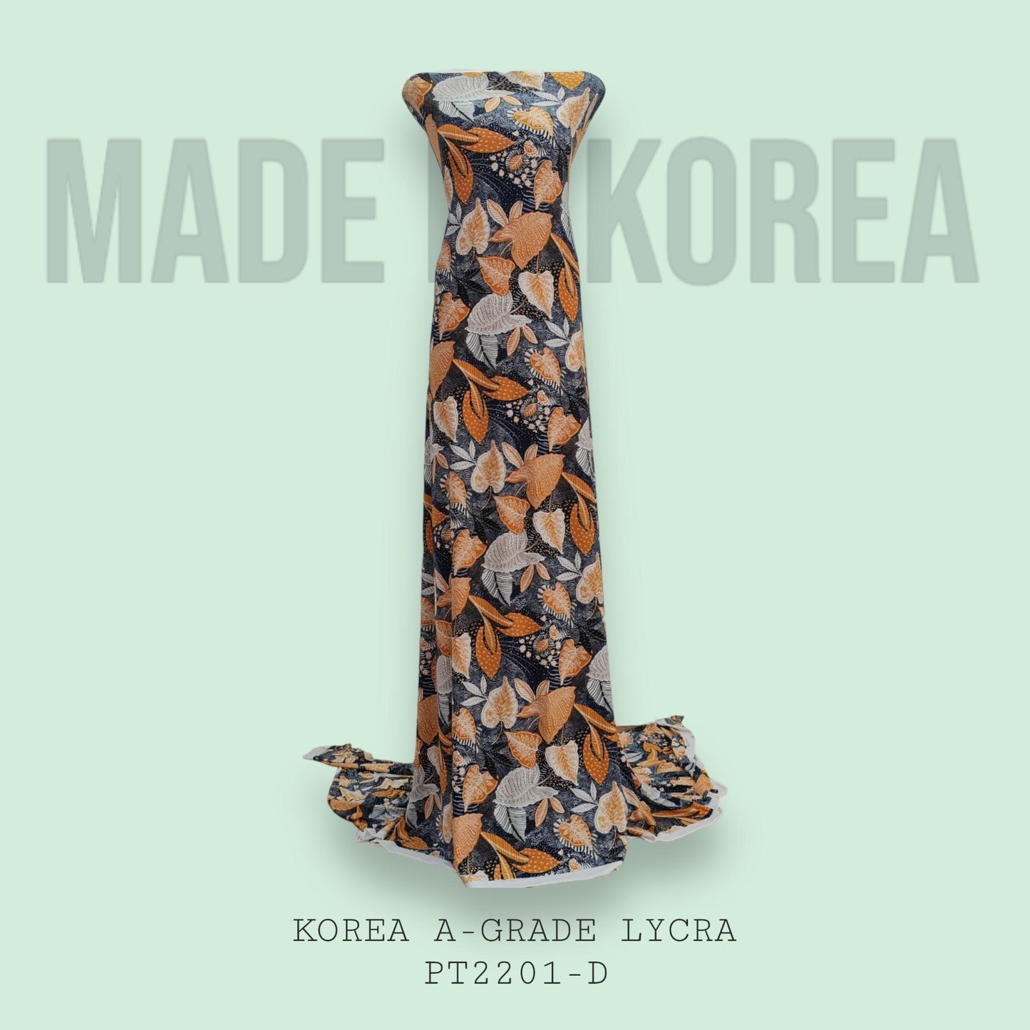 Korea A-Grade ITY Lycra Printed 340 grams Bidang 60