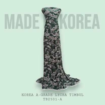 Korea Gred A ITY Lycra Timbul Cetakan 340 gram Bidang 60