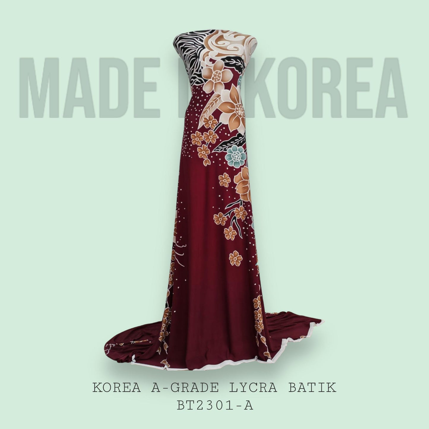 Korea A-Grade ITY Lycra Batik Bidang 60