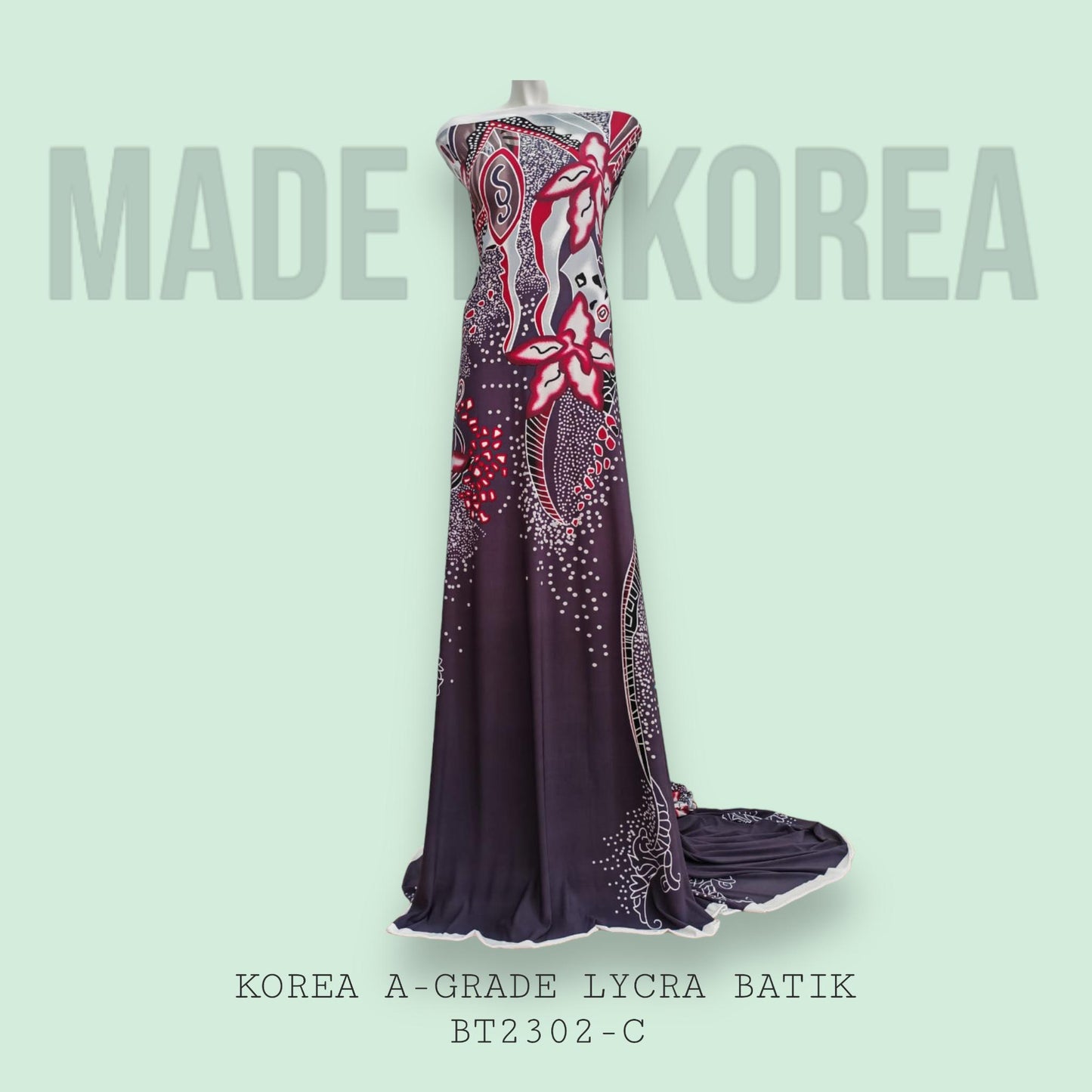 Korea A-Grade ITY Lycra Batik Bidang 60