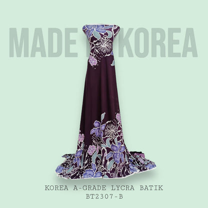 Korea A-Grade ITY Lycra Batik Bidang 60