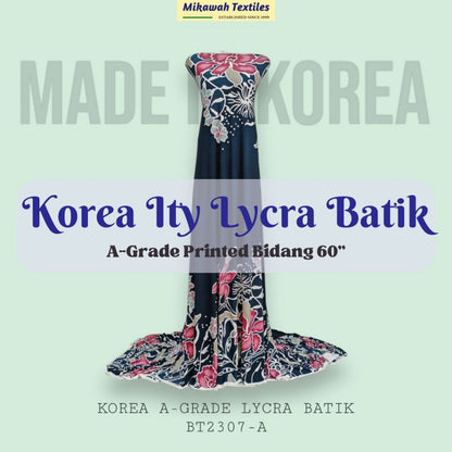 Korea A-Grade ITY Lycra Batik Bidang 60